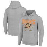 NHL Anaheim Ducks Starter Team Logo Graphic Fleece Tri-Blend Pullover Hoodie - Heather Gray