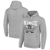 NHL Los Angeles Kings Starter Team Logo Graphic Fleece Tri-Blend Pullover Hoodie - Heather Gray