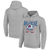 NHL Colorado Avalanche Starter Team Logo Graphic Fleece Tri-Blend Pullover Hoodie - Heather Gray