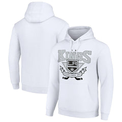NHL Los Angeles Kings Starter Team Logo Graphic Fleece Tri-Blend Pullover Hoodie - White