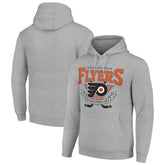 NHL Philadelphia Flyers Starter Team Logo Graphic Fleece Tri-Blend Pullover Hoodie - Heather Gray