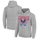 NHL Washington Capitals Starter Team Logo Graphic Fleece Tri-Blend Pullover Hoodie - Heather Gray