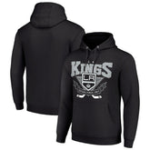 NHL Los Angeles Kings Starter Team Logo Graphic Fleece Tri-Blend Pullover Hoodie - Black