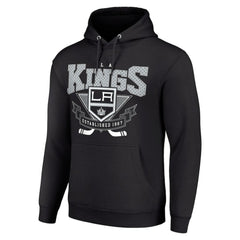 NHL Los Angeles Kings Starter Team Logo Graphic Fleece Tri-Blend Pullover Hoodie - Black