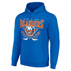 NHL New York Islanders Starter Team Logo Graphic Fleece Tri-Blend Pullover Hoodie - Royal