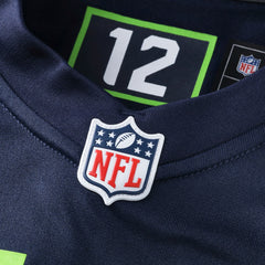 NFL Seattle Seahawks Custom Game Jersey - College Navy