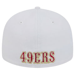 San Francisco 49ers New Era Omaha Low Profile 59FIFTY Fitted Hat White