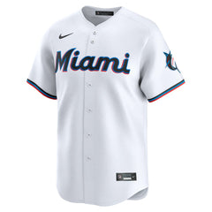 Miami Marlins Nike #1 Dad Home Limited Jersey - White Jerseys