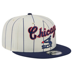 Chicago White Sox New Era Jersey Pinstripe 9FIFTY Snapback Hat - Cream Jerseys