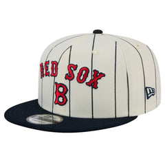 Boston Red Sox New Era Jersey Pinstripe 9FIFTY Snapback Hat - White Jerseys
