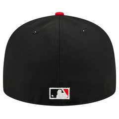 Atlanta Braves New Era Shadow Stitch 59FIFTY Fitted Hat - Black Hats
