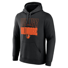 Baltimore Orioles We Are Baltimore Pullover Hoodie - Black Hoodies