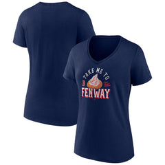 Boston Red Sox Women's Take Me to Fenway V-Neck T-Shirt - Navy T-shirts