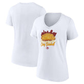 Cincinnati Reds Women's Chili V-Neck T-Shirt - White T-shirts