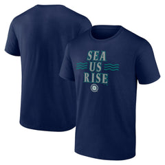 Seattle Mariners Sea Us Rise T-Shirt - Navy T-shirts
