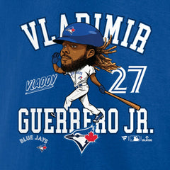 Vladimir Guerrero Jr. Toronto Blue Jays Caricature T-Shirt - Royal T-shirts