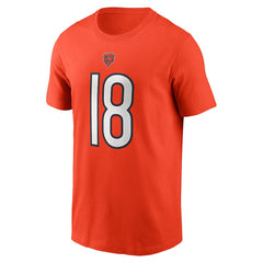 Caleb Williams Chicago Bears Name & Number T-Shirt Orange