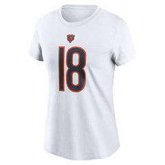 Caleb Williams Chicago Bears Women's Name & Number T-Shirt White