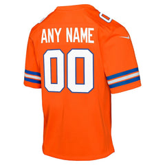 NFL Denver Broncos Youth Mile High Collection 1977 Throwback Custom Game Jersey - Orange