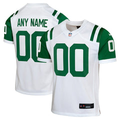 NFL New York Jets Youth Classic Alternate Custom Replica Jersey - White