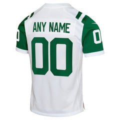 NFL New York Jets Youth Classic Alternate Custom Replica Jersey - White