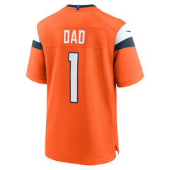 NFL Denver Broncos #1 Dad Game Jersey - Orange