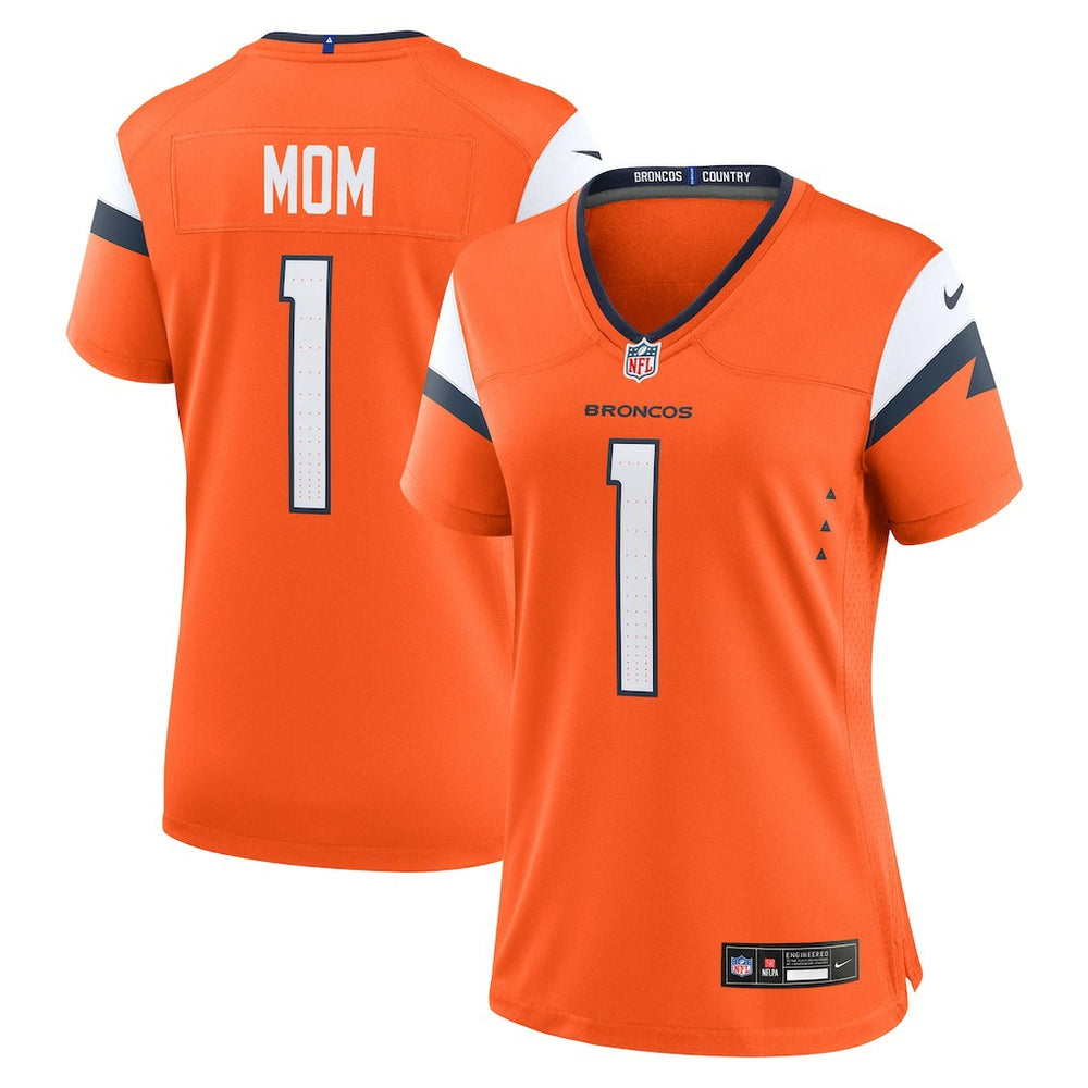 NFL Denver Broncos Women's #1 Mom Game Jersey - Orange