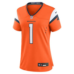 NFL Denver Broncos Women's #1 Mom Game Jersey - Orange
