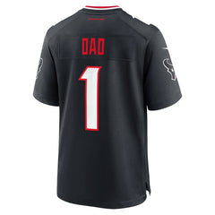NFL Houston Texans #1 Dad Game Jersey - Navy