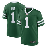 NFL New York Jets #1 Dad Game Jersey - Legacy Green