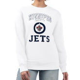 NHL Winnipeg Jets G-III 4Her by Carl Banks Women's Team Logo Tri-Blend Fleece Pullover Sweatshirt - White