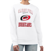 NHL Carolina Hurricanes G-III 4Her by Carl Banks Women's Team Logo Tri-Blend Fleece Pullover Sweatshirt - White