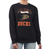 NHL Anaheim Ducks G-III 4Her by Carl Banks Women's Team Logo Tri-Blend Fleece Pullover Sweatshirt - Black