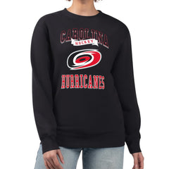 NHL Carolina Hurricanes G-III 4Her by Carl Banks Women's Team Logo Tri-Blend Fleece Pullover Sweatshirt - Black