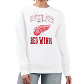NHL Detroit Red Wings G-III 4Her by Carl Banks Women's Team Logo Tri-Blend Fleece Pullover Sweatshirt - White