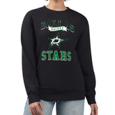 NHL Dallas Stars G-III 4Her by Carl Banks Women's Team Logo Tri-Blend Fleece Pullover Sweatshirt - Black