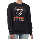 NHL Philadelphia Flyers G-III 4Her by Carl Banks Women's Team Logo Tri-Blend Fleece Pullover Sweatshirt - Black