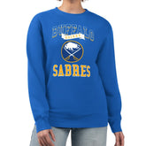 NHL Buffalo Sabres G-III 4Her by Carl Banks Women's Team Logo Tri-Blend Fleece Pullover Sweatshirt - Royal