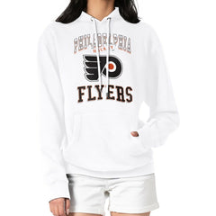 NHL Philadelphia Flyers G-III 4Her by Carl Banks Women's Team Logo Tri-Blend Fleece Pullover Hoodie - White