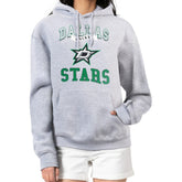 NHL Dallas Stars G-III 4Her by Carl Banks Women's Team Logo Tri-Blend Fleece Pullover Hoodie - Heather Gray