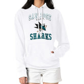 NHL San Jose Sharks G-III 4Her by Carl Banks Women's Team Logo Tri-Blend Fleece Pullover Hoodie - White