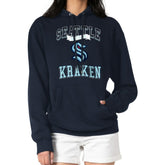 NHL Seattle Kraken G-III 4Her by Carl Banks Women's Team Logo Tri-Blend Fleece Pullover Hoodie - Deep Sea Blue