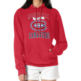 NHL Montreal Canadiens G-III 4Her by Carl Banks Women's Team Logo Tri-Blend Fleece Pullover Hoodie - Red