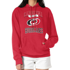 NHL Carolina Hurricanes G-III 4Her by Carl Banks Women's Team Logo Tri-Blend Fleece Pullover Hoodie - Red