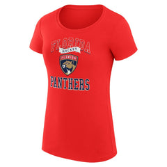 NHL Florida Panthers G-III 4Her by Carl Banks Women's Super-Slim Fit Lightweight Team Logo Graphic T-Shirt - Red