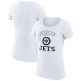 NHL Winnipeg Jets G-III 4Her by Carl Banks Women's Super-Slim Fit Lightweight Team Logo Graphic T-Shirt - White