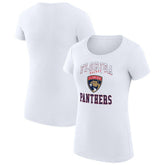 NHL Florida Panthers G-III 4Her by Carl Banks Women's Super-Slim Fit Lightweight Team Logo Graphic T-Shirt - White