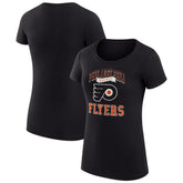 NHL Philadelphia Flyers G-III 4Her by Carl Banks Women's Super-Slim Fit Lightweight Team Logo Graphic T-Shirt - Black