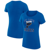 NHL St. Louis Blues G-III 4Her by Carl Banks Women's Super-Slim Fit Lightweight Team Logo Graphic T-Shirt - Blue