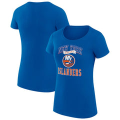 NHL New York Islanders G-III 4Her by Carl Banks Women's Super-Slim Fit Lightweight Team Logo Graphic T-Shirt - Royal